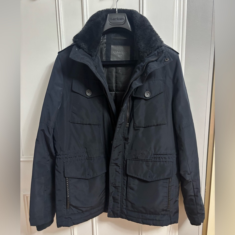 Calvin Klein Navy Men's Military Jacket